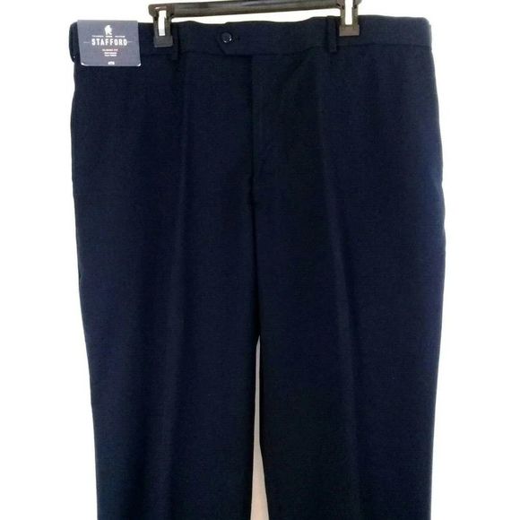 Bundle “3 x $20" NWT STAFFORD $70 Flat-Front Dress Pants 42" x 30" - Picture 8 of 8